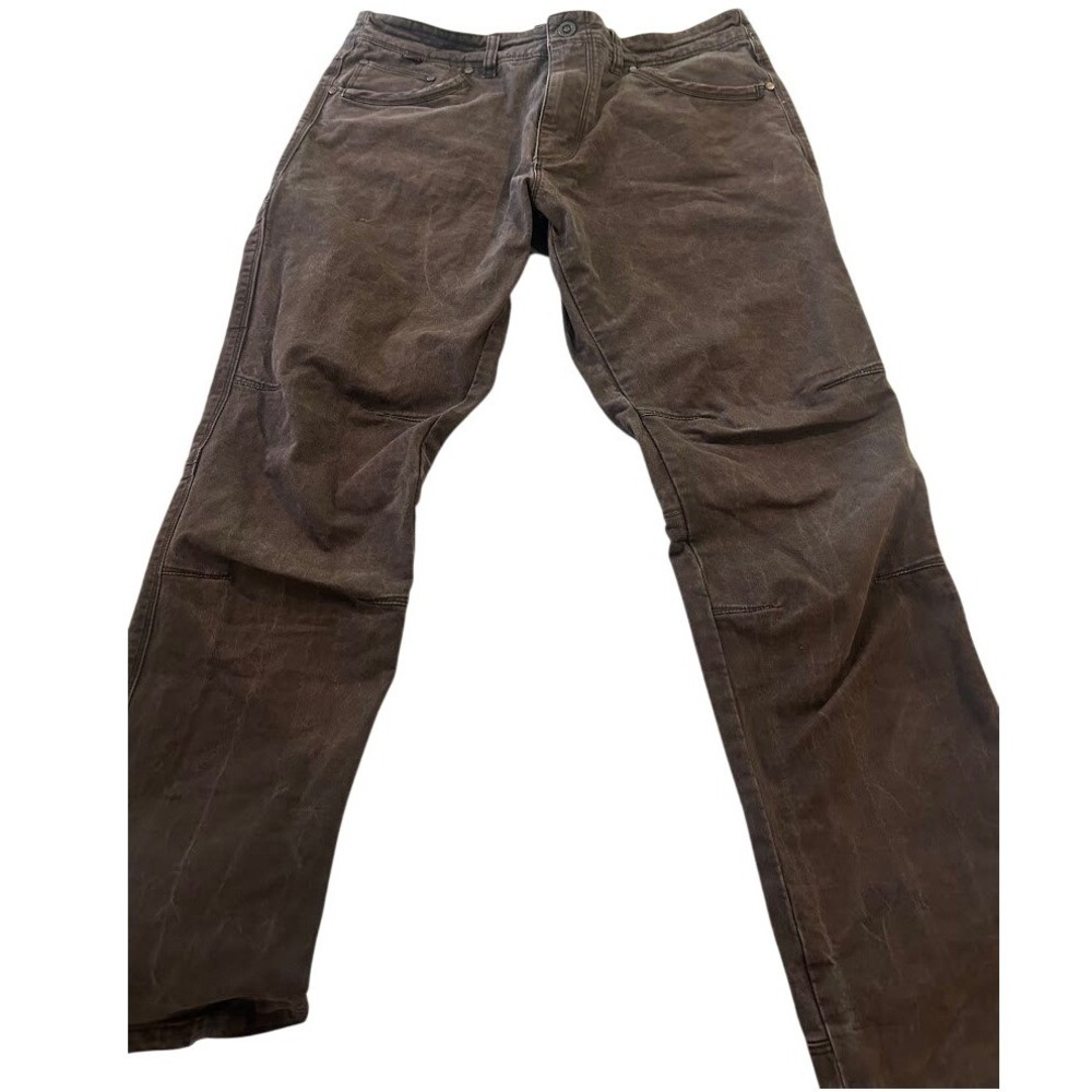 Kuhl Rydr Mens Brown Articulated Knee Cotton Canvas Hiking Work Pants Espresso